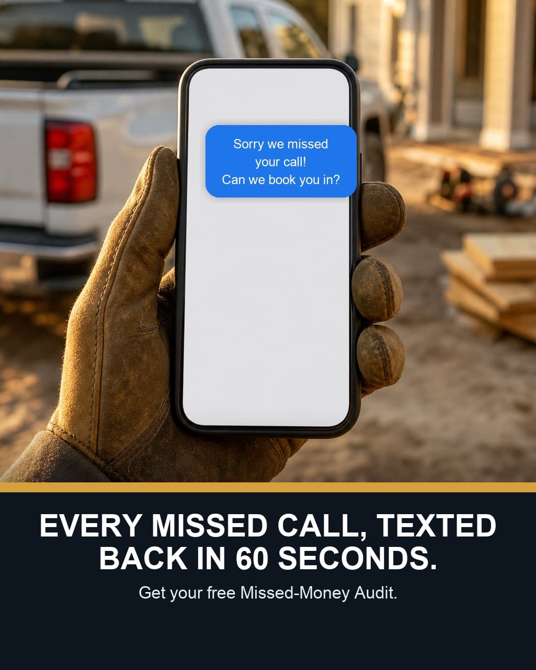 The 60-second textback — never lose a lead to voicemail