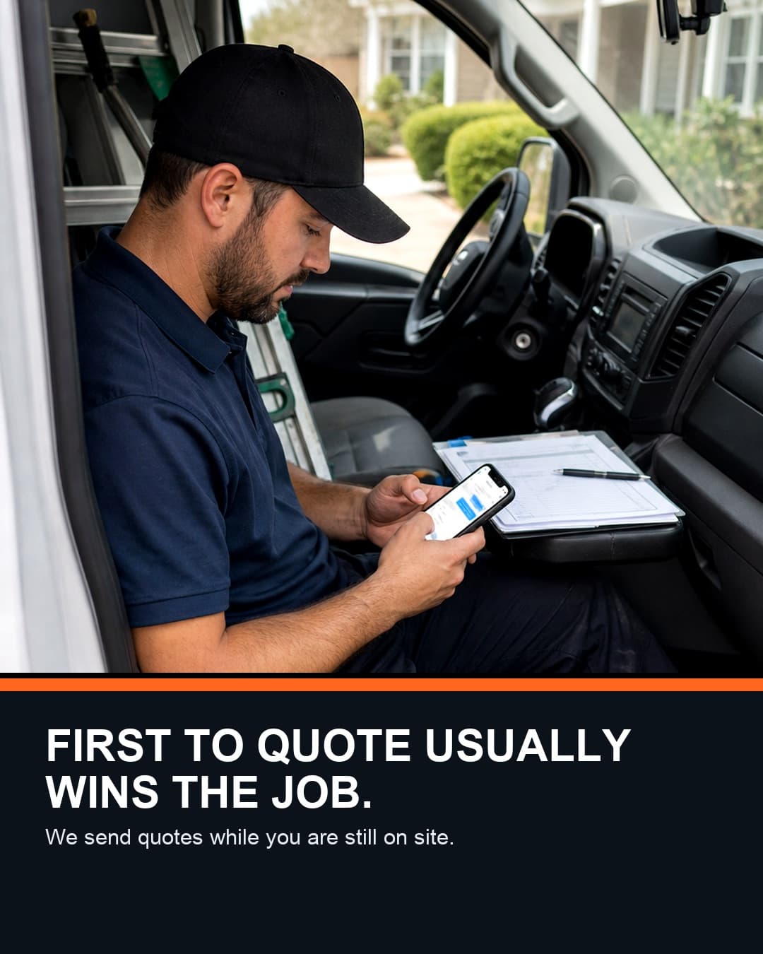 First to quote usually wins the job