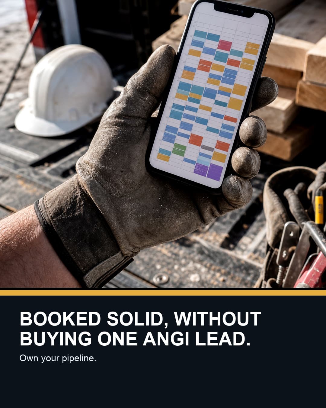 Booked solid, without buying one Angi lead