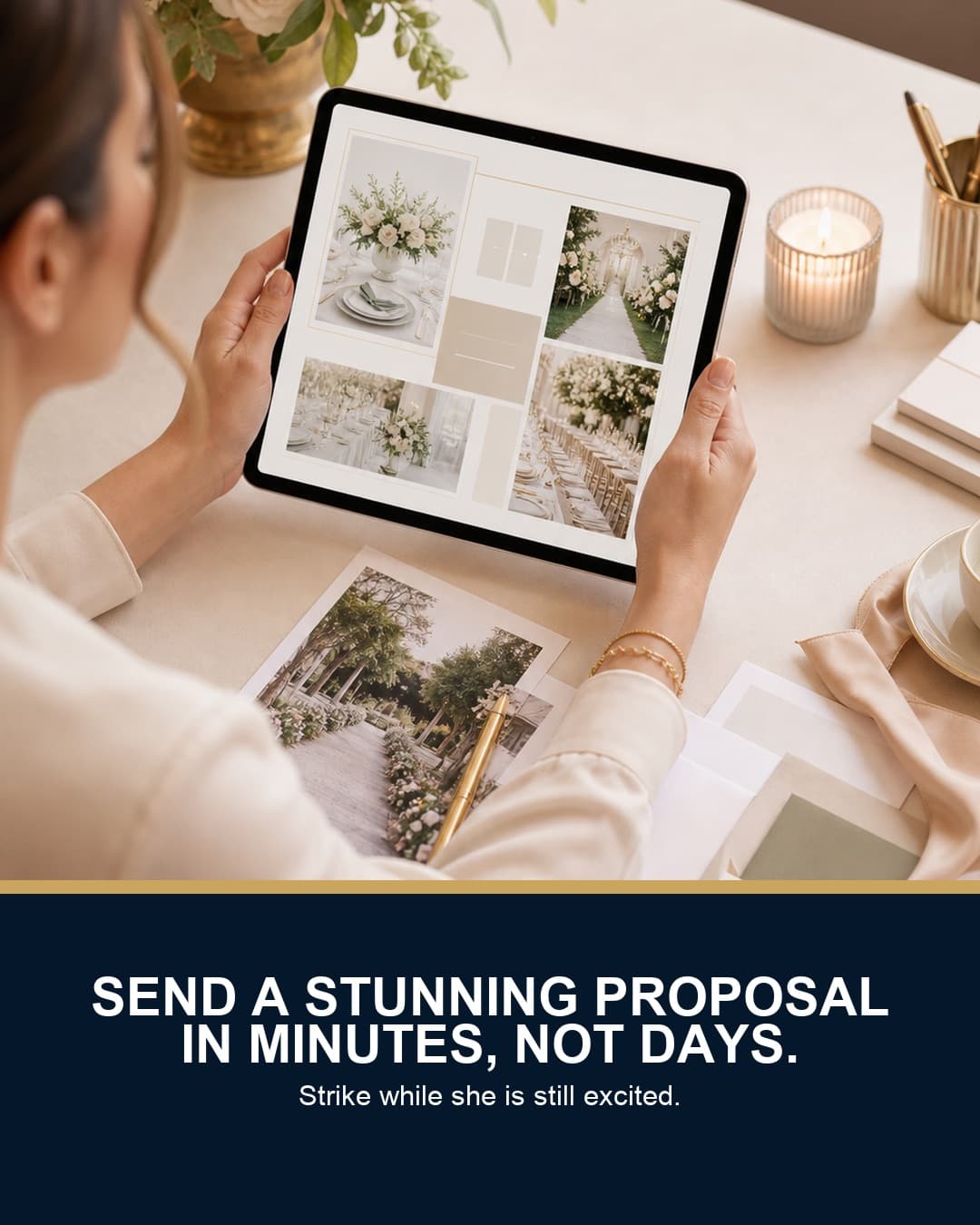Send a stunning proposal in minutes, not days
