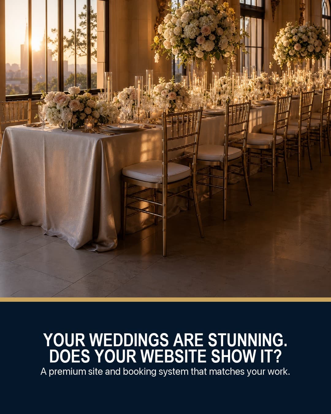 Your weddings are stunning — does your website show it?