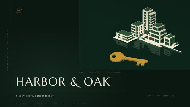 Real estate fund, spec cover slide