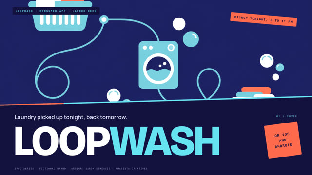 Consumer app launch, spec cover slide
